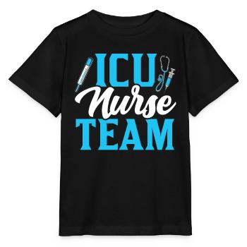 Intensive Care Nurse Team Intensive Care - Stanley/Stella MINI CREATOR Kids’ T-Shirt - black - Front - Mikhail (115cm)
