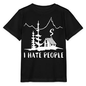 Solitaire (blanc) - T-shirt bio MINI CREATOR Stanley/Stella Enfant - noir - Devant - Mikhail (115cm)