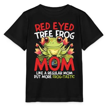 Rainette aux yeux rouges Maman tastique de grenouille - T-shirt bio MINI CREATOR Stanley/Stella Enfant - noir - Devant - Mikhail (115cm)