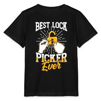 The Best Lock Picker Ever Lock Picking - Stanley/Stella MINI CREATOR Kids’ T-Shirt - black - Front - Mikhail (115cm)