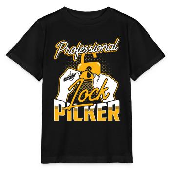 Professional Lock Cracker Lock Picker Cracking - Stanley/Stella MINI CREATOR Kids’ T-Shirt - black - Front - Mikhail (115cm)
