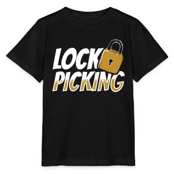 Lock Picking Knacker Lock Lockpicking Cracking - Stanley/Stella MINI CREATOR Kids’ T-Shirt - black - Front - Mikhail (115cm)