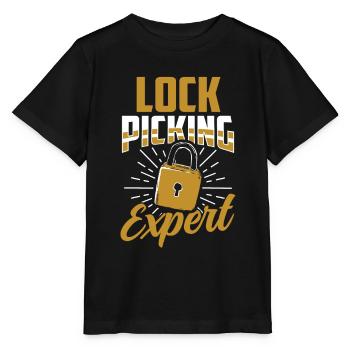 Lockpicking Experte Knacken Schloss Lock Picking - Stanley/Stella Kinder T-Shirt MINI CREATOR  - Schwarz - Vorne - Mikhail (115cm)