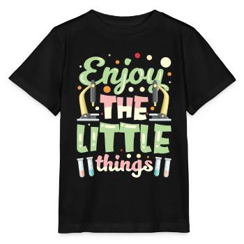Profitez des petites choses Microscopes Microscope - T-shirt bio MINI CREATOR Stanley/Stella Enfant - noir - Devant - Mikhail (115cm)