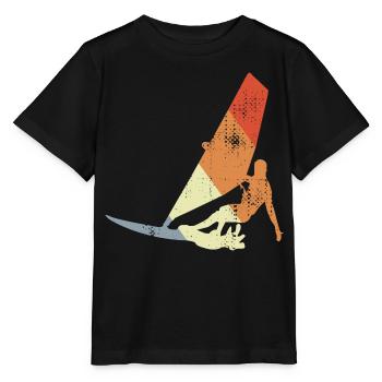 Vintage Windsurfers - T-shirt bio MINI CREATOR Stanley/Stella Enfant - noir - Devant - Mikhail (115cm)
