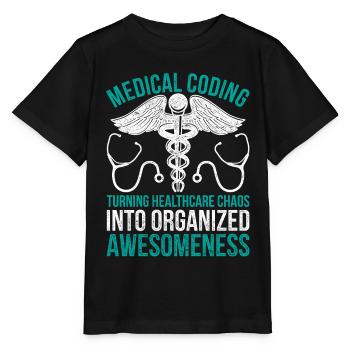 Le codage médical transforme le chaos dans le secteur de la santé - T-shirt bio MINI CREATOR Stanley/Stella Enfant - noir - Devant - Mikhail (115cm)