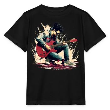Guitarist - Stanley/Stella MINI CREATOR Kids’ T-Shirt - black - Front - Mikhail (115cm)