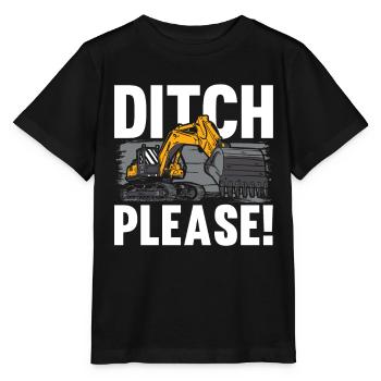 Fossé de conducteur d’excavatrice s’il vous plaît - T-shirt bio MINI CREATOR Stanley/Stella Enfant - noir - Devant - Mikhail (115cm)