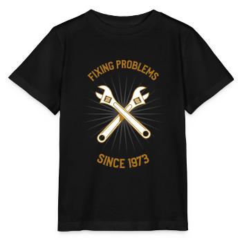 Résoudre les problèmes depuis 1873 - T-shirt bio MINI CREATOR Stanley/Stella Enfant - noir - Devant - Mikhail (115cm)