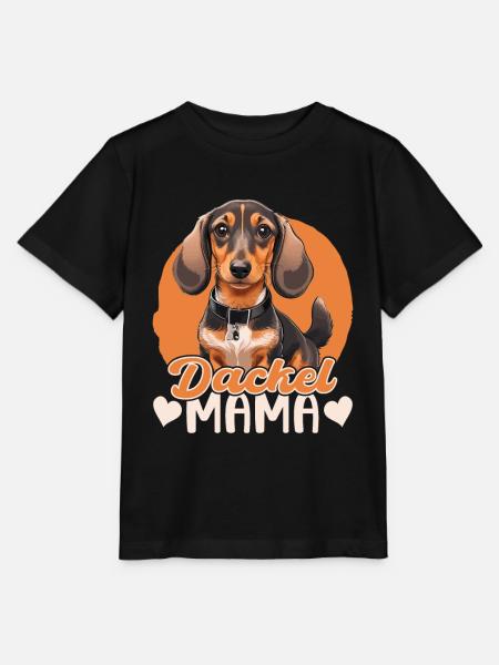 Dackel Mama - Stanley/Stella Kinder T-Shirt MINI CREATOR - Schwarz