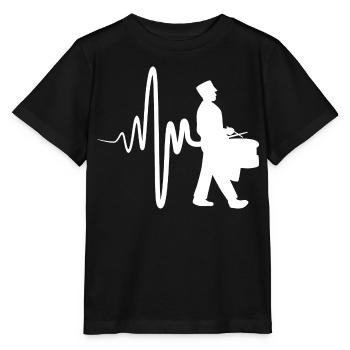 Parade drummer - Stanley/Stella MINI CREATOR Kids’ T-Shirt - black - Front - Mikhail (115cm)