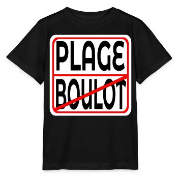 Début des vacances BOULOT PLAGE - T-shirt bio MINI CREATOR Stanley/Stella Enfant - noir - Devant - Mikhail (115cm)
