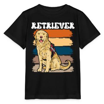 Retriever Diensthund Sprüche Retrievers Haustier - Stanley/Stella Kinder T-Shirt MINI CREATOR  - Schwarz - Vorne - Mikhail (115cm)