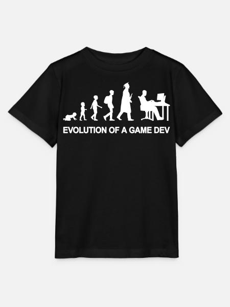 Game Developer Evolution - Stanley/Stella Kinder T-Shirt MINI CREATOR - Schwarz