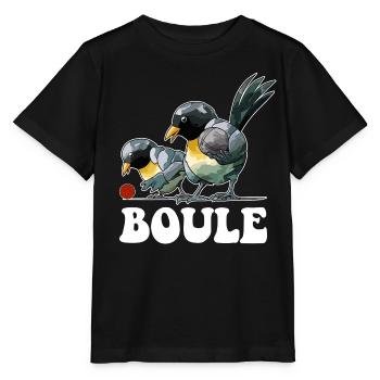 Boules de boules de boules pour pétanque - T-shirt bio MINI CREATOR Stanley/Stella Enfant - noir - Devant - Mikhail (115cm)