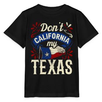 Californie Texas Texan Pride Dictons texans - T-shirt bio MINI CREATOR Stanley/Stella Enfant - noir - Devant - Mikhail (115cm)