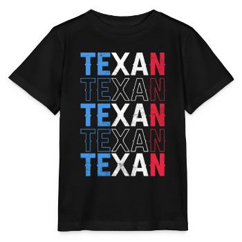 Texaner Texanisch Texas Sprüche Stolz - Stanley/Stella Kinder T-Shirt MINI CREATOR  - Schwarz - Vorne - Mikhail (115cm)