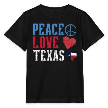 Peace Love Texas Texan Texan Pride - T-shirt bio MINI CREATOR Stanley/Stella Enfant - noir - Devant - Mikhail (115cm)