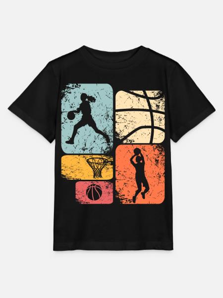 Basketball Basketballerin Frauen Basketball - Stanley/Stella T-shirt MINI CREATOR til børn - sort
