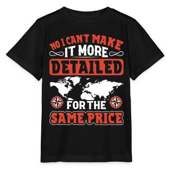 Cartographes - T-shirt bio MINI CREATOR Stanley/Stella Enfant - noir - Devant - Mikhail (115cm)