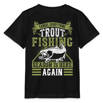 Funny Fishing Men Women - Stanley/Stella Kinder T-Shirt MINI CREATOR  - Schwarz - Vorne - Mikhail (115cm)