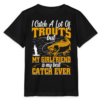 Funny Fishing Men Women - Stanley/Stella Kinder T-Shirt MINI CREATOR  - Schwarz - Vorne - Mikhail (115cm)