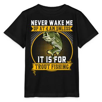 Funny Fishing Men Women - Stanley/Stella Kinder T-Shirt MINI CREATOR  - Schwarz - Vorne - Mikhail (115cm)
