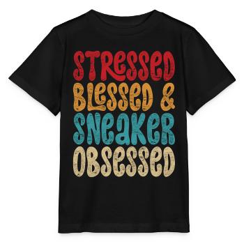 Sneaker Collector Shoe Collector - Stanley/Stella MINI CREATOR Kids’ T-Shirt - black - Front - Mikhail (115cm)