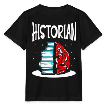 Historian History Teacher History History - Stanley/Stella MINI CREATOR Kids’ T-Shirt - black - Front - Mikhail (115cm)