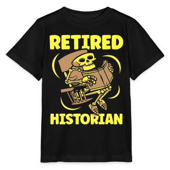 Historien à la retraite Histoire Histoire Profession - T-shirt bio MINI CREATOR Stanley/Stella Enfant - noir - Devant - Mikhail (115cm)
