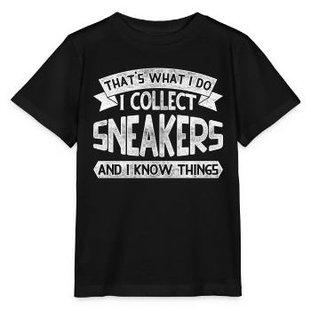 Sneaker Collector Shoe Collector - Stanley/Stella MINI CREATOR Kids’ T-Shirt - black - Front - Mikhail (115cm)
