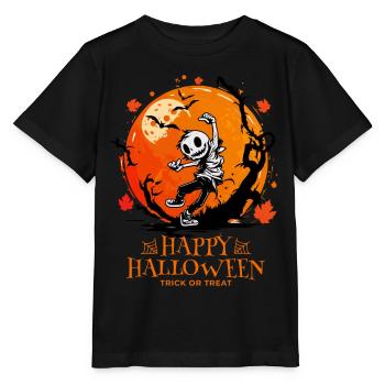 Happy Halloween Jack O Lantern Dabbing - Stanley/Stella MINI CREATOR Kids’ T-Shirt - black - Front - Mikhail (115cm)