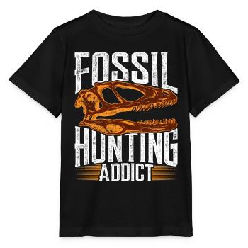 Chasseur de fossiles Paléontologie accro Paléontologie - T-shirt bio MINI CREATOR Stanley/Stella Enfant - noir - Devant - Mikhail (115cm)