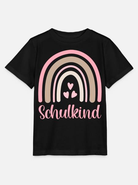 Schulkind Regenbogen Schulanfang Einschulung 2026 - Stanley/Stella Kinder T-Shirt MINI CREATOR - Schwarz