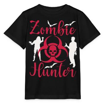 Zombie Hunter Halloween Zombie Jäger - Stanley/Stella MINI CREATOR Kids’ T-Shirt - black - Front - Mikhail (115cm)