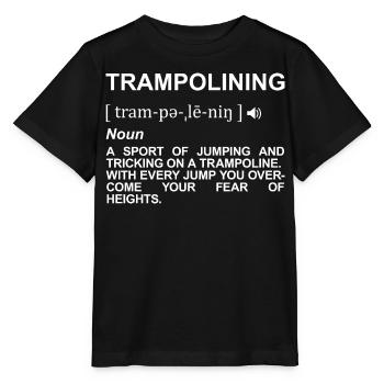 Trampoline Jumping Meaning - Stanley/Stella MINI CREATOR Kids’ T-Shirt - black - Front - Mikhail (115cm)