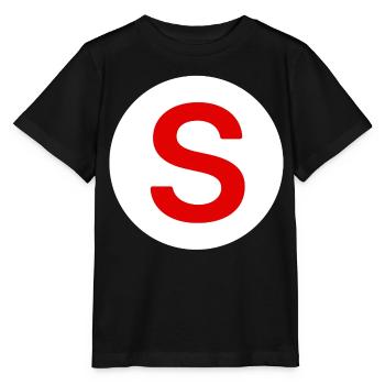 autocollant voiture, sénior à bord - T-shirt bio MINI CREATOR Stanley/Stella Enfant - noir - Devant - Mikhail (115cm)