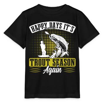 Funny Fishing Men Women - Stanley/Stella Kinder T-Shirt MINI CREATOR  - Schwarz - Vorne - Mikhail (115cm)