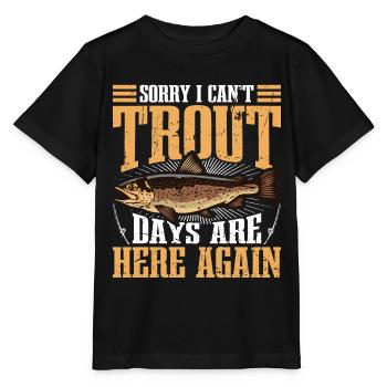 Funny Fishing Men Women - Stanley/Stella Kinder T-Shirt MINI CREATOR  - Schwarz - Vorne - Mikhail (115cm)