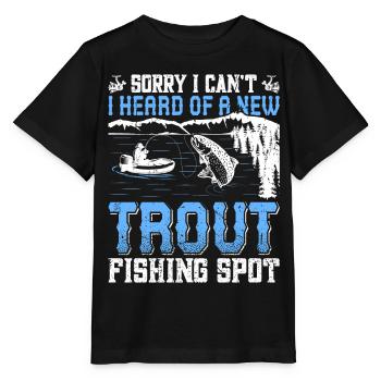 Funny Fishing Men Women - Stanley/Stella Kinder T-Shirt MINI CREATOR  - Schwarz - Vorne - Mikhail (115cm)