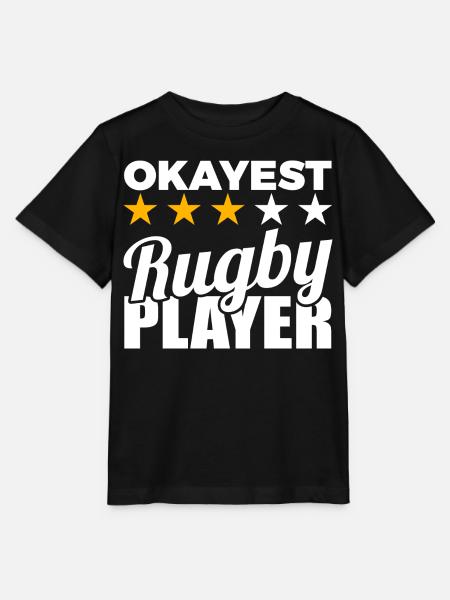 Witziger Rugbyspieler - Stanley/Stella Kinder T-Shirt MINI CREATOR - Schwarz