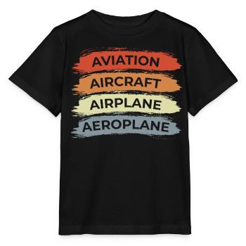 Aéronefs d’aviation Aéronefs - T-shirt bio MINI CREATOR Stanley/Stella Enfant - noir - Devant - Mikhail (115cm)