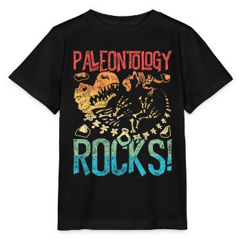 Paléontologie Rocks Paléontologie Paléontologue - T-shirt bio MINI CREATOR Stanley/Stella Enfant - noir - Devant - Mikhail (115cm)
