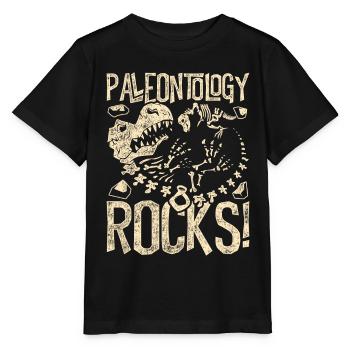 Paléontologie Rocks Paléontologie Paléontologue - T-shirt bio MINI CREATOR Stanley/Stella Enfant - noir - Devant - Mikhail (115cm)