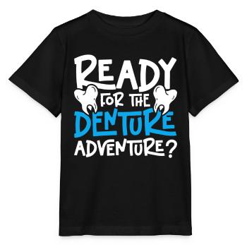 Technicien dentaire prêt pour l’aventure dentaire? - T-shirt bio MINI CREATOR Stanley/Stella Enfant - noir - Devant - Mikhail (115cm)