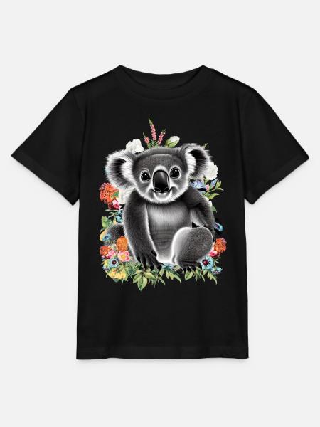 Koala - Stanley/Stella Kinder T-Shirt MINI CREATOR - Schwarz