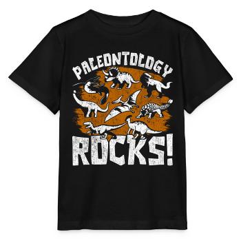 Paléontologie Rocks Paléontologie Paléontologue - T-shirt bio MINI CREATOR Stanley/Stella Enfant - noir - Devant - Mikhail (115cm)