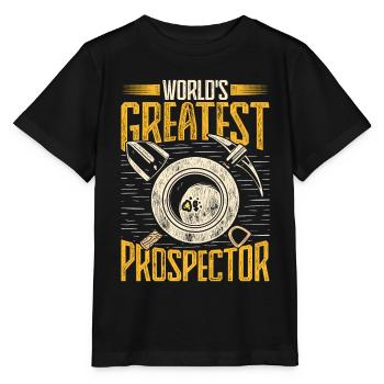 Prospecteurs d’or, chercheurs d’or, chercheurs d’or - T-shirt bio MINI CREATOR Stanley/Stella Enfant - noir - Devant - Mikhail (115cm)