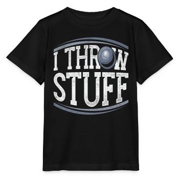 Lancer du poids Lancer du poids - T-shirt bio MINI CREATOR Stanley/Stella Enfant - noir - Devant - Mikhail (115cm)