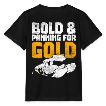 Prospecteurs d’or, chercheurs d’or, chercheurs d’or - T-shirt bio MINI CREATOR Stanley/Stella Enfant - noir - Devant - Mikhail (115cm)